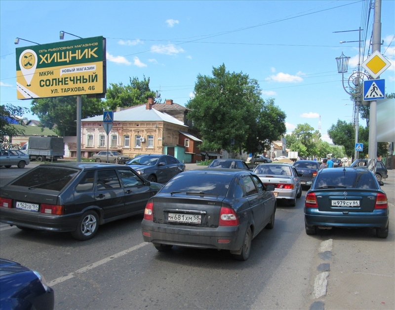 Фотография рекламного носителя, тип: Билборд 3x6, адрес: Соколовая ул. Х Хвалынская ул., Саратов, Саратовская область, Россия. Сторона Б №819382