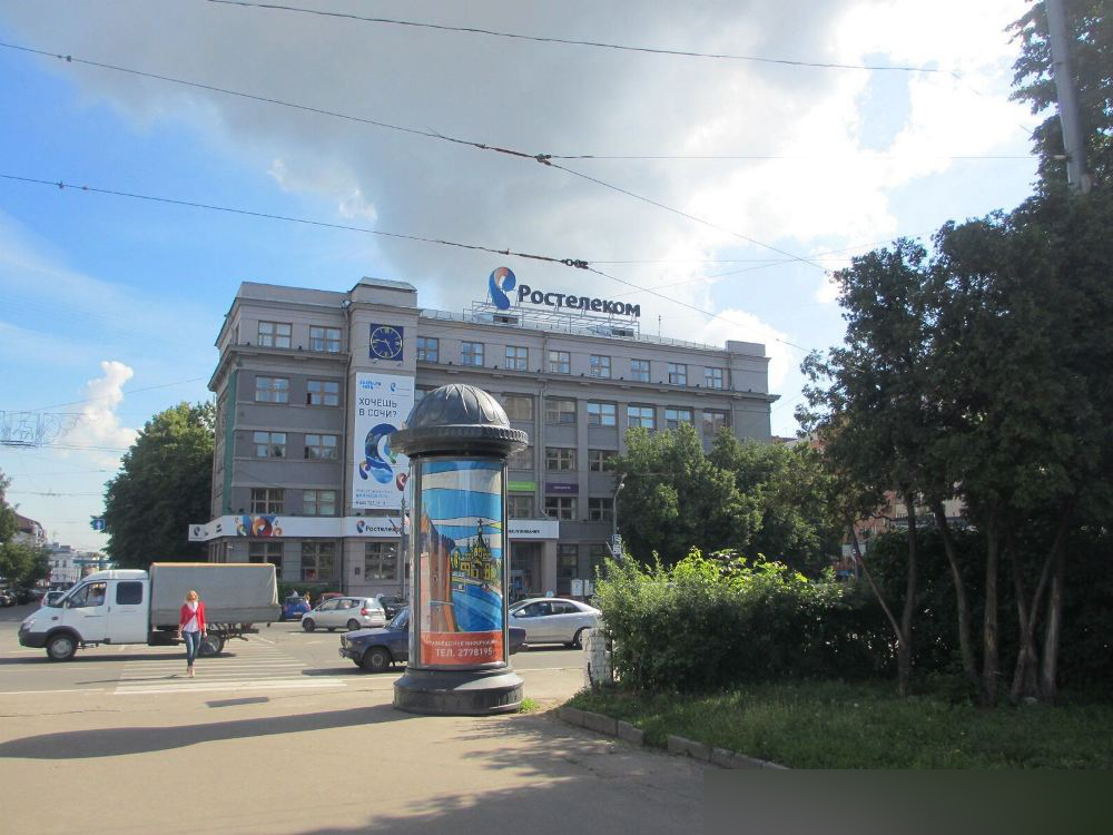 Фотография рекламного носителя, тип: Пиллар 3x1.4, адрес: Горького пл. Х Б.Покровская ул., д.56, Нижний Новгород, Нижегородская область, Россия. Сторона А3 №582899