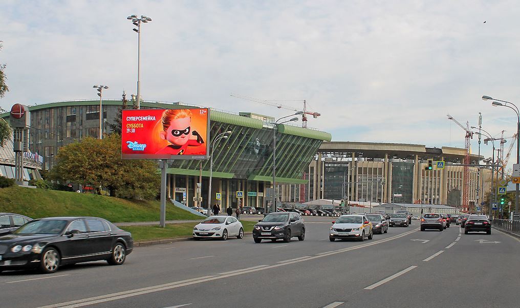 Фотография рекламного носителя, тип: Билборд 3x6, адрес: Олимпийский пр-т., д.18/1, Москва, Россия. Сторона B1-B10 №957216