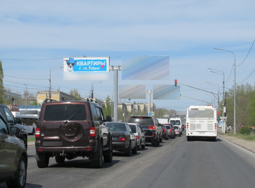 Фотография рекламного носителя, тип: Билборд 3x6, адрес: Университетский пр-т., д.71 Х Панфиловской ул., Волгоград, Волгоградская область, Россия. Сторона A1 №1000572