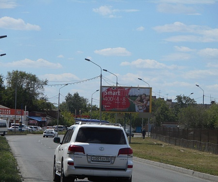 Фотография рекламного носителя, тип: Билборд 3x6, адрес: 60 лет Победы ул., в Аэропорт, поз.1, Омск, Омская область, Россия. Сторона А1-А3 №380008