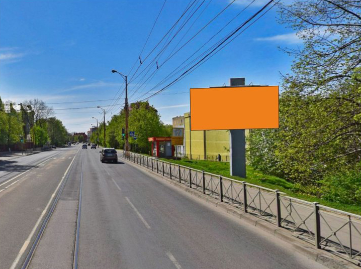 Фотография рекламного носителя, тип: Билборд 3x6, адрес: Суворова ул. Х Чаадаева ул., поз.1, Калининград, Калининградская область, Россия. Сторона А №974117