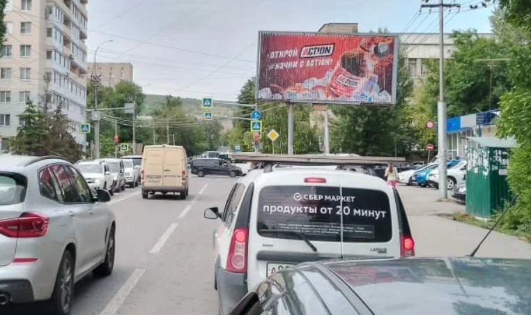 Фотография рекламного носителя, тип: Билборд 3x6, адрес: Рабочая ул. Х Аткарская ул., Саратов, Саратовская область, Россия. Сторона A1-A3 №609272