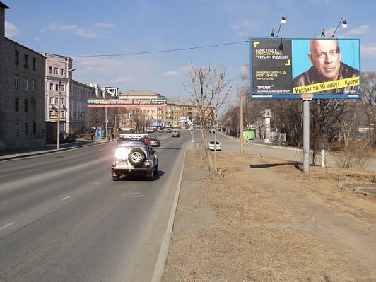 Фотография рекламного носителя, тип: Билборд 3x6, адрес: Находкинский пр-т., остановка Моручилище, Находка, Приморский край, Россия. Сторона А №791526