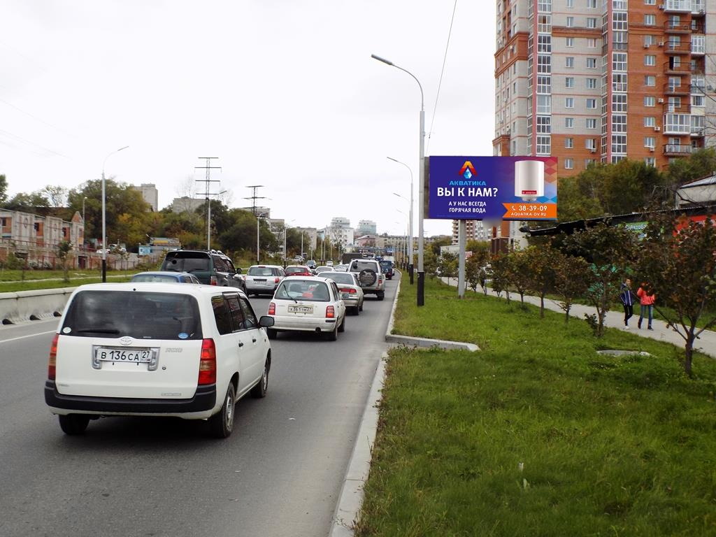 Фотография рекламного носителя, тип: Билборд 3x6, адрес: Орлова ул. Х Лермонтова ул., д.3, Хабаровск, Хабаровский край, Россия. Сторона А №591349