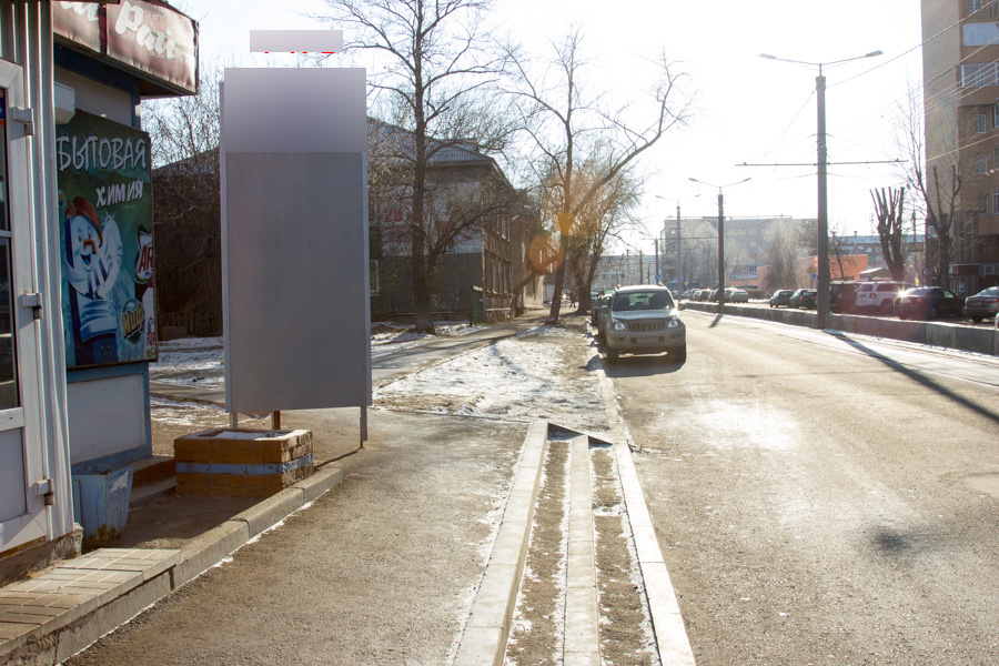 Фотография рекламного носителя, тип: Нестандартный ситиформат, адрес: Партизанская ул., д.143, Иркутск, Иркутская область, Россия. Сторона Б №509441