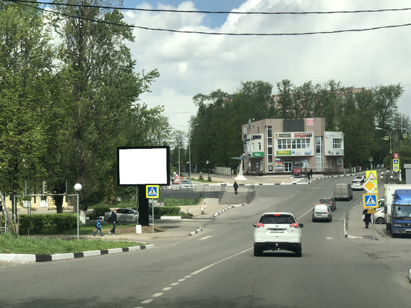 Фотография рекламного носителя, тип: Ситиборд 2.7x3.7, адрес: Задорожная ул., д.1а, Ивантеевка, Московская область, Россия. Сторона В №826255