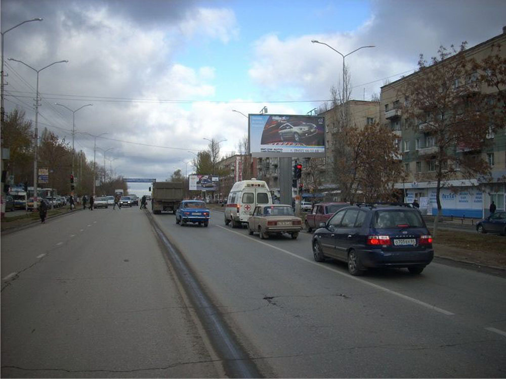 Фотография рекламного носителя, тип: Билборд 3x6, адрес: Строителей пр-т., д.36 Х Зеркальная ул., Саратов, Саратовская область, Россия. Сторона A №361626