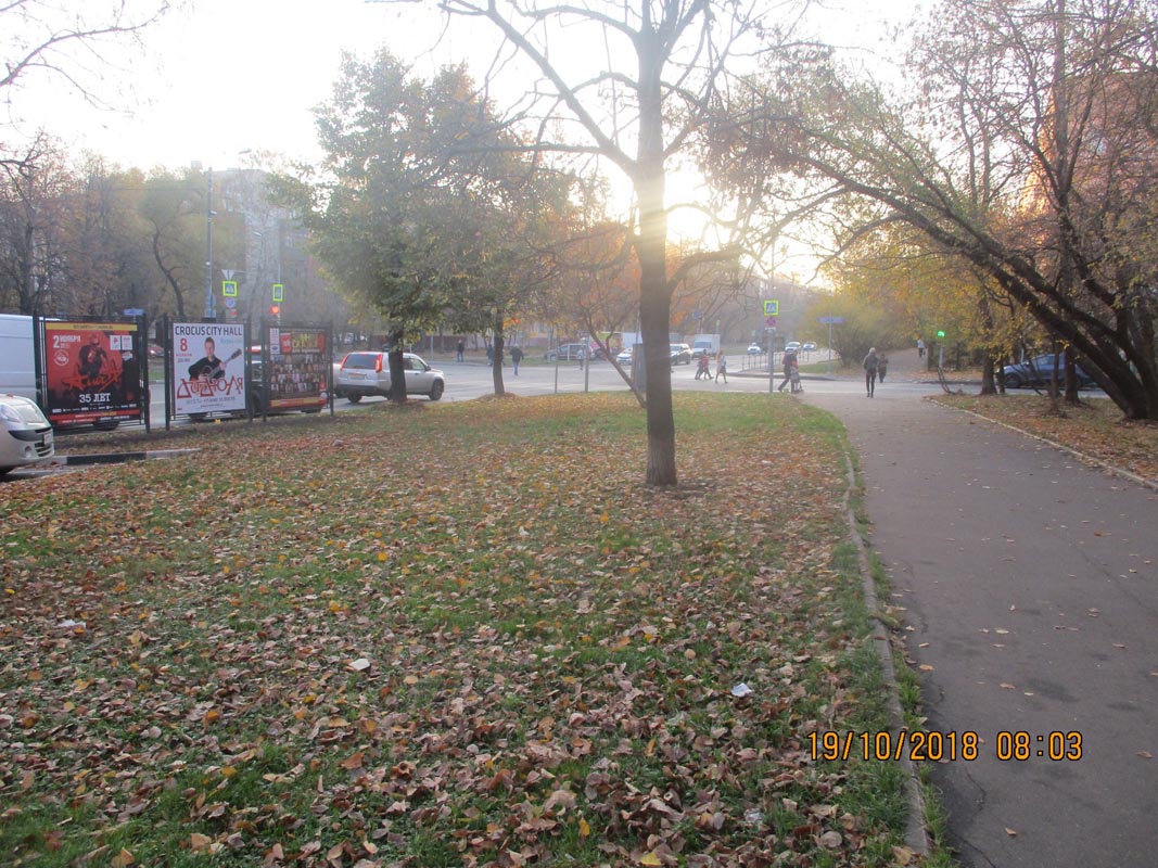 Фотография рекламного носителя, тип: Афиша 1.75x1.8, адрес: Планетная ул., д.41, стенд 1, Москва, Россия. Сторона А2 №865923