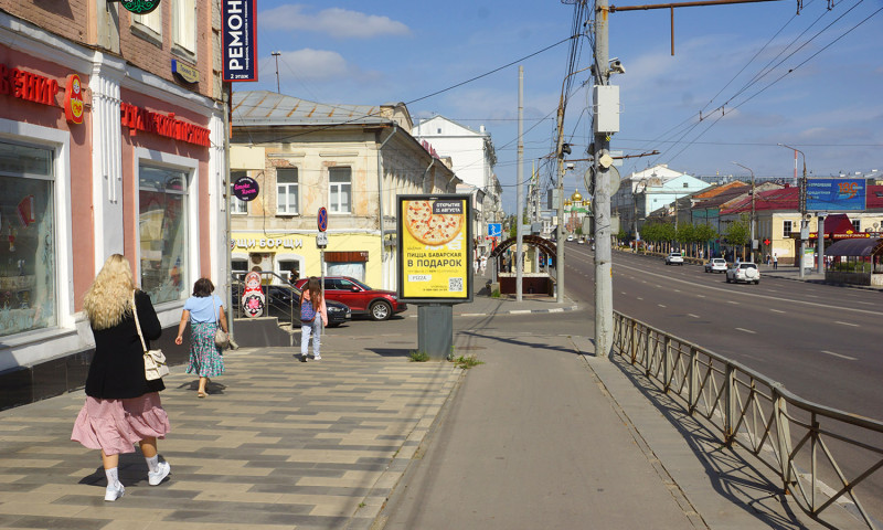 Фотография рекламного носителя, тип: Ситиформат 1.8x1.2, адрес: Ленина пр-т., д.30 Х Каминского ул., Тула, Тульская область, Россия. Сторона B №805878
