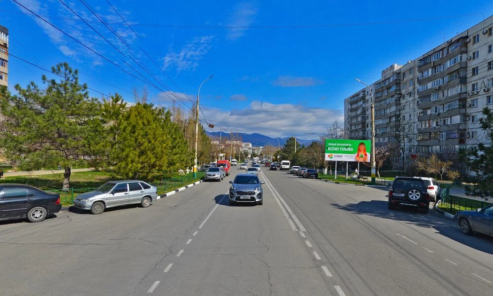 Фотография рекламного носителя, тип: Билборд 3x6, адрес: Героев Десантников ул., д.10-14, Новороссийск, Краснодарский край, Россия. Сторона А №1026552