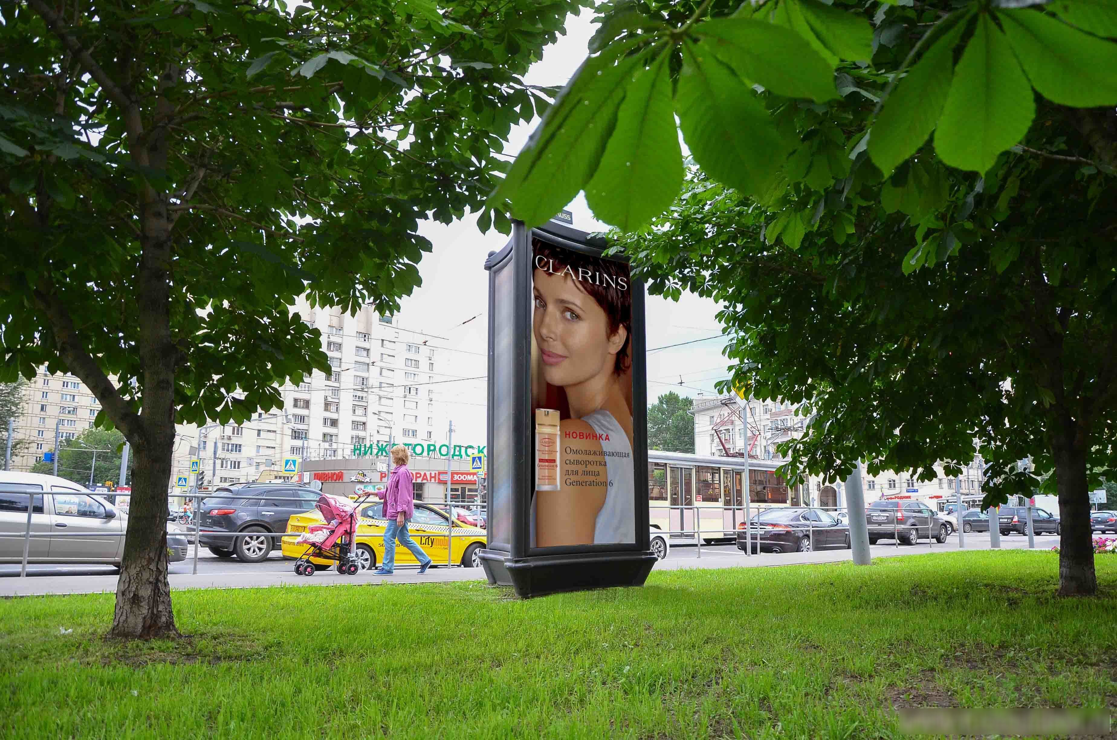 Фотография рекламного носителя, тип: Пиллар 3x1.4, адрес: Рогожский Вал ул. Х Таганская ул., Москва, Россия. Сторона С №507819