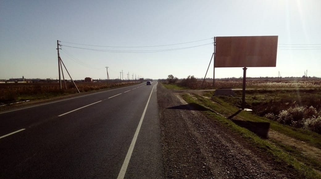 Фотография рекламного носителя, тип: Билборд 3x6, адрес: Трасса Темрюк-Порт Кавказ., 1 500м, Темрюк, Краснодарский край, Россия. Сторона A №1060876