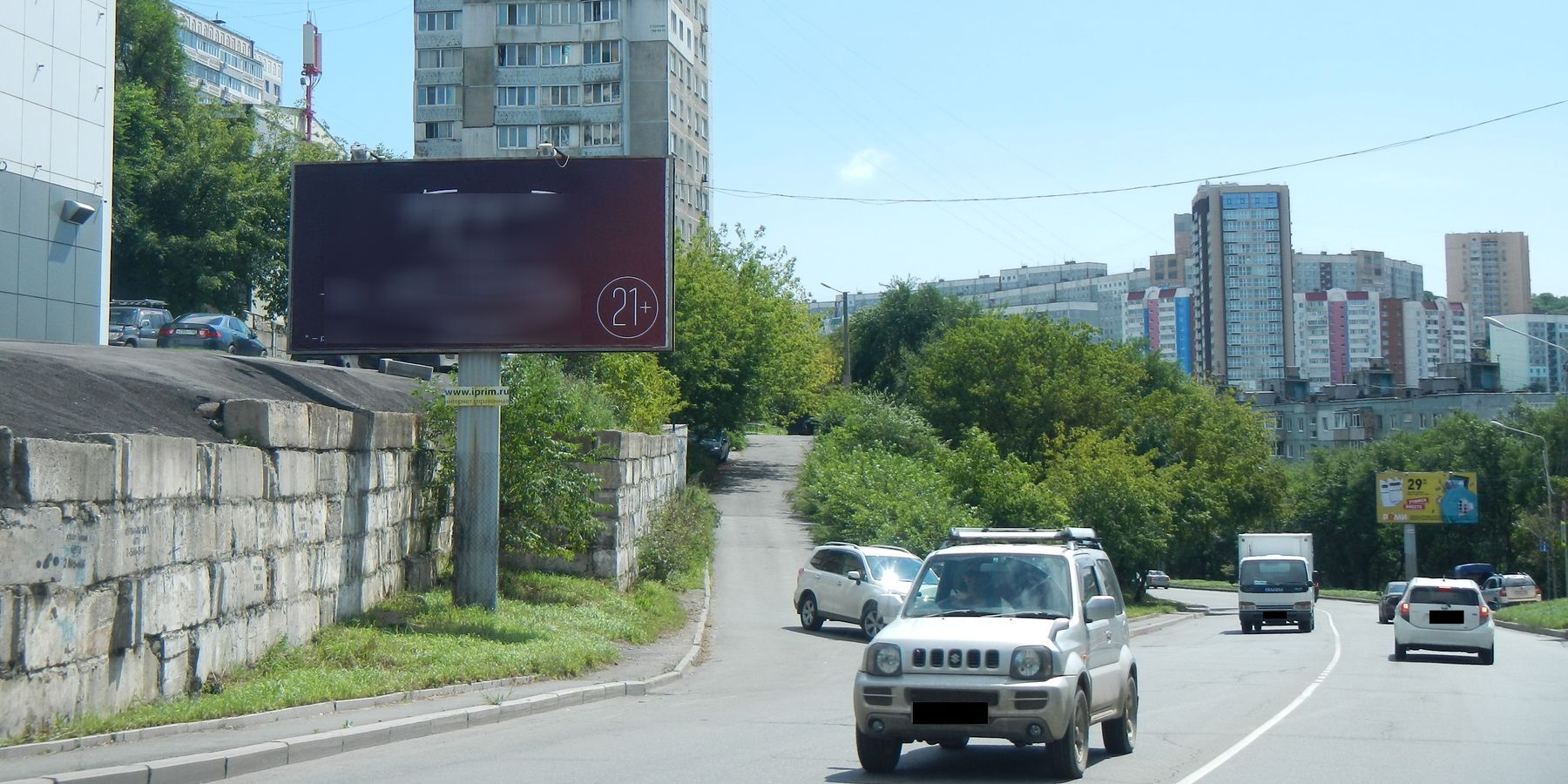Фотография рекламного носителя, тип: Билборд 3x6, адрес: Аллилуева ул., д.10, Владивосток, Приморский край, Россия. Сторона Б №767190