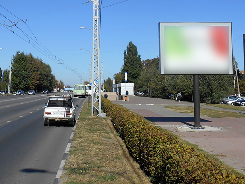Фотография рекламного носителя, тип: Ситиборд 2.7x3.7, адрес: Богдана Хмельницкого пр-т., д.132, Белгород, Белгородская область, Россия. Сторона А1-А3 №566509