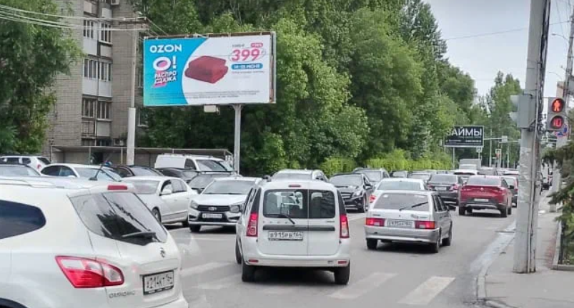 Фотография рекламного носителя, тип: Билборд 3x6, адрес: Рабочая ул. Х Аткарская ул., Саратов, Саратовская область, Россия. Сторона B №609273