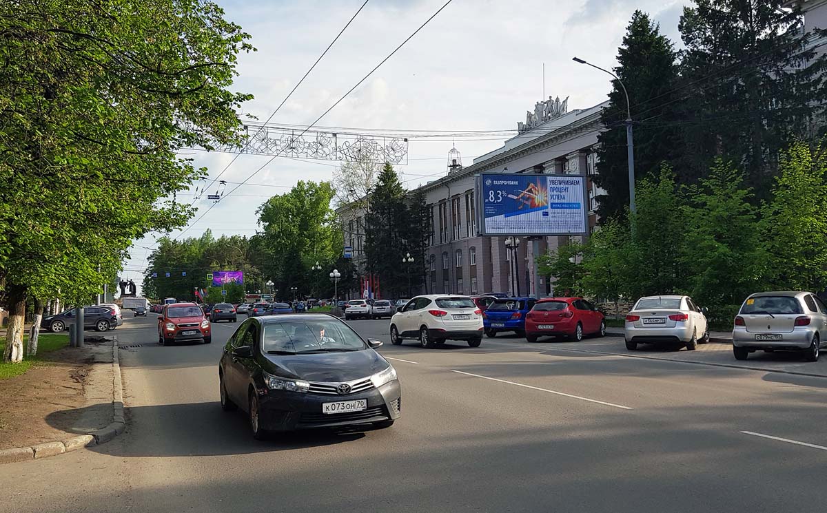 Фотография рекламного носителя, тип: Билборд 3x6, адрес: Ленина пр-т., д.2, ТПУ, Томск, Томская область, Россия. Сторона A1-А3 №839498