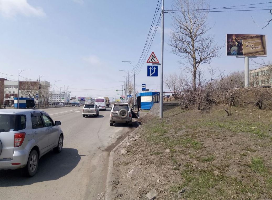 Фотография рекламного носителя, тип: Билборд 3x6, адрес: Карла Маркса пр-т., д.1, Петропавловск-Камчатский, Камчатский край, Россия. Сторона A №1041524