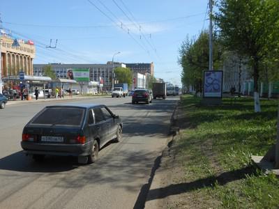 Фотография рекламного носителя, тип: Ситиформат 1.8x1.2, адрес: Воровского ул., д.32, поз.1, Киров, Кировская область, Россия. Сторона А1-A6 №629253