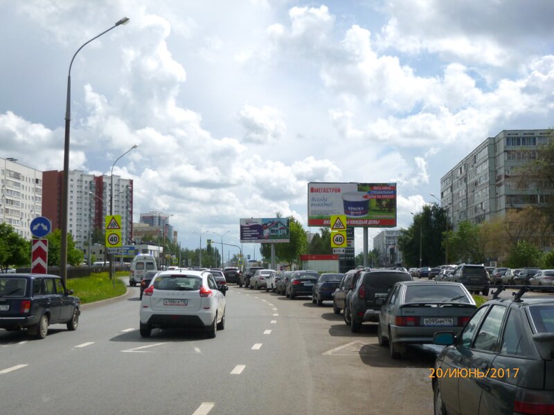 Фотография рекламного носителя, тип: Билборд 3x6, адрес: Сююмбике пр-т., напротив д.11/31, Набережные Челны, Республика Татарстан, Россия. Сторона A №771426