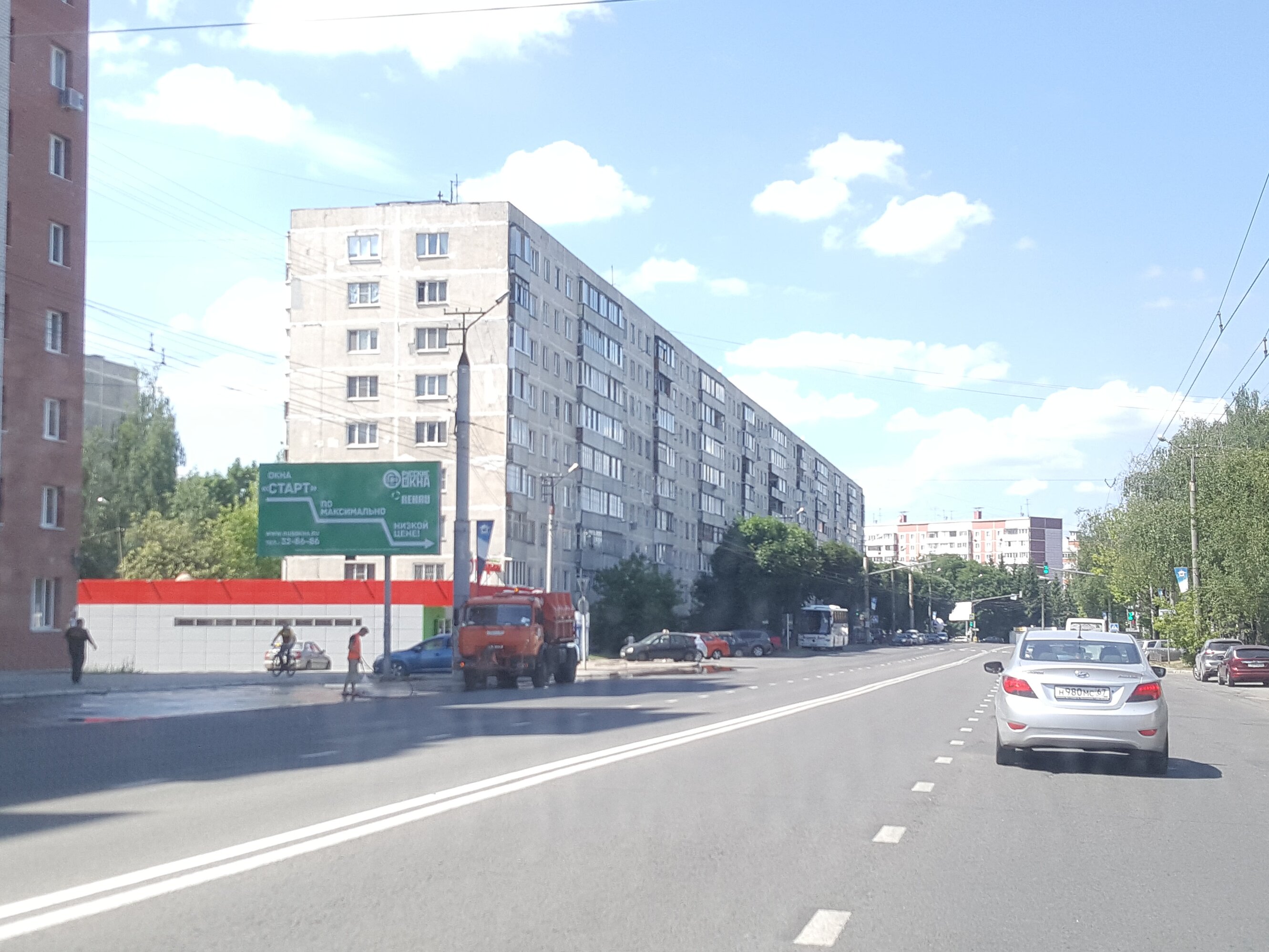 Фотография рекламного носителя, тип: Билборд 3x6, адрес: Н.Неман ул., д.9-13, Смоленск, Смоленская область, Россия. Сторона Б №383040