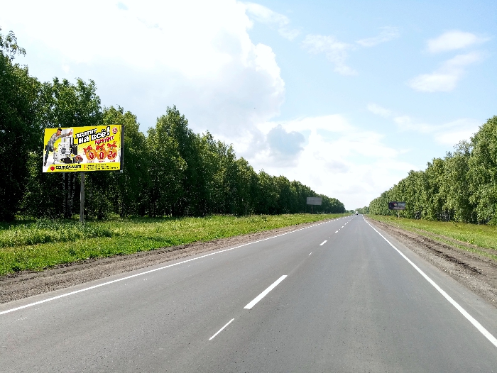 Фотография рекламного носителя, тип: Билборд 3x6, адрес: Шацк-Касимов а/д, 37 464м., 450м до АЗС, поз.1, Сасово, Рязанская область, Россия. Сторона Б №804282