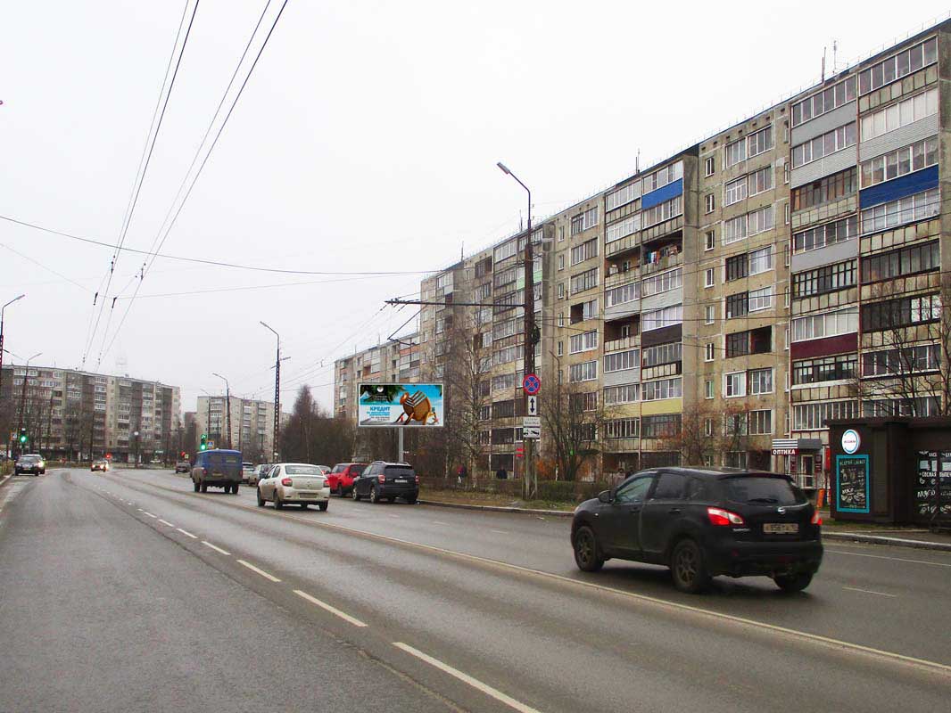 Фотография рекламного носителя, тип: Билборд 3x6, адрес: Ровио ул., д.20, Петрозаводск, Республика Карелия, Россия. Сторона A №339366