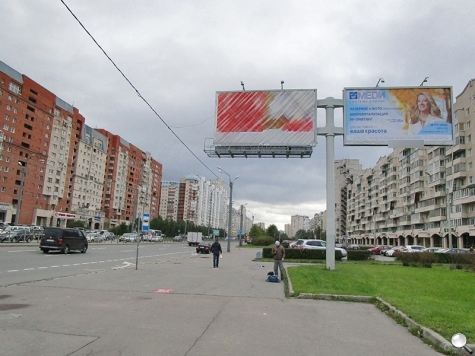 Фотография рекламного носителя, тип: Билборд 3x6, адрес: Комендантский пр-т., д.30, корп.1, Санкт-Петербург, Россия. Сторона А2 №641959