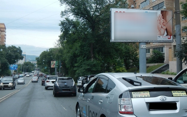 Фотография рекламного носителя, тип: Билборд 3x6, адрес: Океанский пр-т., д.90, Владивосток, Приморский край, Россия. Сторона А №748018