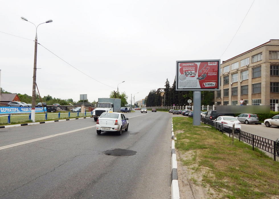 Фотография рекламного носителя, тип: Ситиборд 2.7x3.7, адрес: Туполевское ш., напротив здания Администрации, Жуковский, Московская область, Россия. Сторона A1-A5 №490036