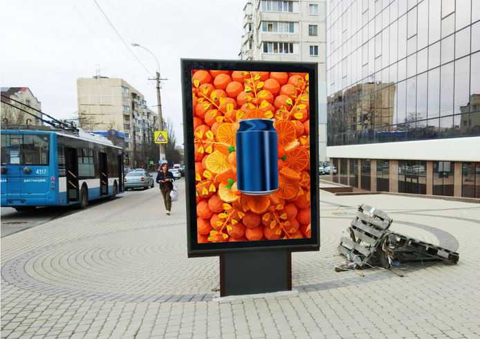 Фотография рекламного носителя, тип: Ситиформат 1.8x1.2, адрес: Лермонтова ул., д.3б, поз.1, Симферополь, Республика Крым, Россия. Сторона A1-A5 №797783