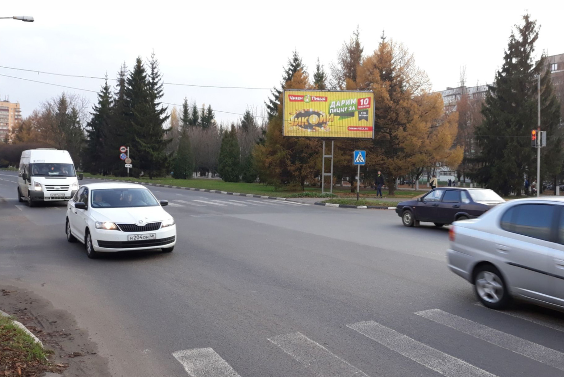 Фотография рекламного носителя, тип: Билборд 3x6, адрес: Ленина ул. Х Гайдара ул., Железногорск, Курская область, Россия. Сторона A1-A3 №1078096