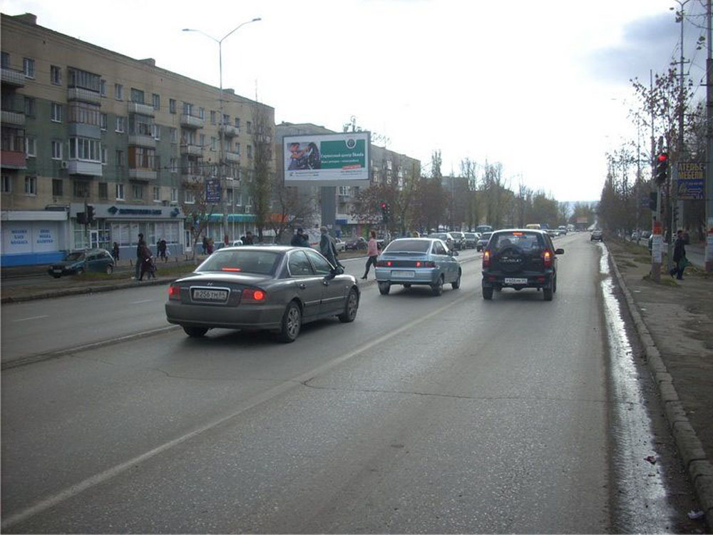 Фотография рекламного носителя, тип: Билборд 3x6, адрес: Строителей пр-т., д.36 Х Зеркальная ул., Саратов, Саратовская область, Россия. Сторона B1-B3 №361627