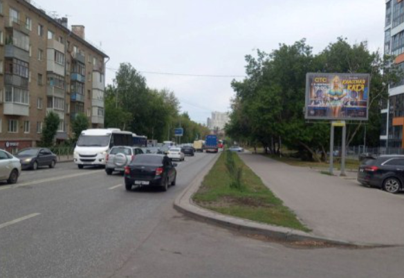 Фотография рекламного носителя, тип: Ситиборд 2.7x3.7, адрес: Локомотивная ул., д.6, Пермь, Пермский край, Россия. Сторона A1-A3 №769825