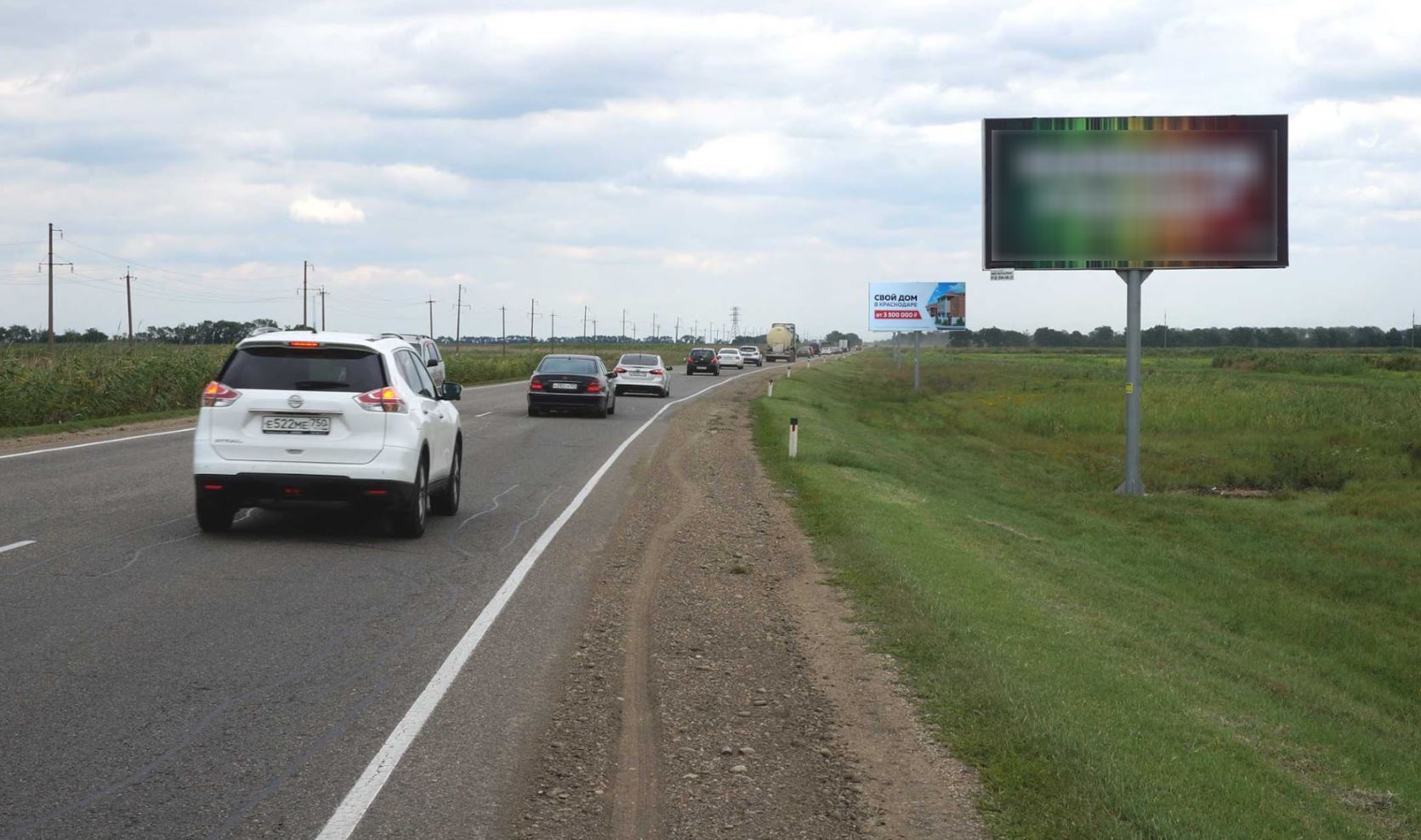 Фотография рекламного носителя, тип: Билборд 3x6, адрес: Ростов - Тимашевск-Калининская-Полтавская а/д., 49 600м, Ростов-на-Дону, Ростовская область, Россия. Сторона А №1028197