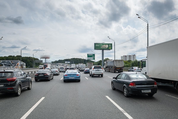 Фотография рекламного носителя, тип: Суперсайт 5x15, адрес: Новорижское ш., М9 "Балтия" а/д, 18 015м, Красногорск, Московская область, Россия. Сторона A №1069064