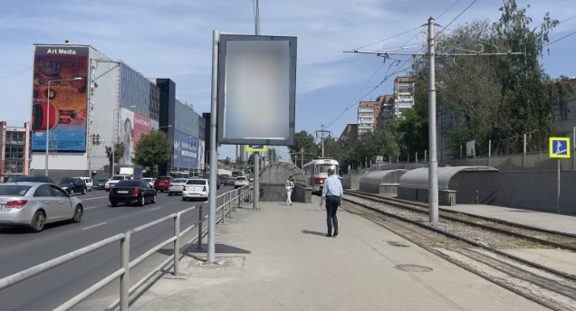 Фотография рекламного носителя, тип: Панель-кронштейн, адрес: Ново-Садовая ул., д.149, Самара, Самарская область, Россия. Сторона А №1080555