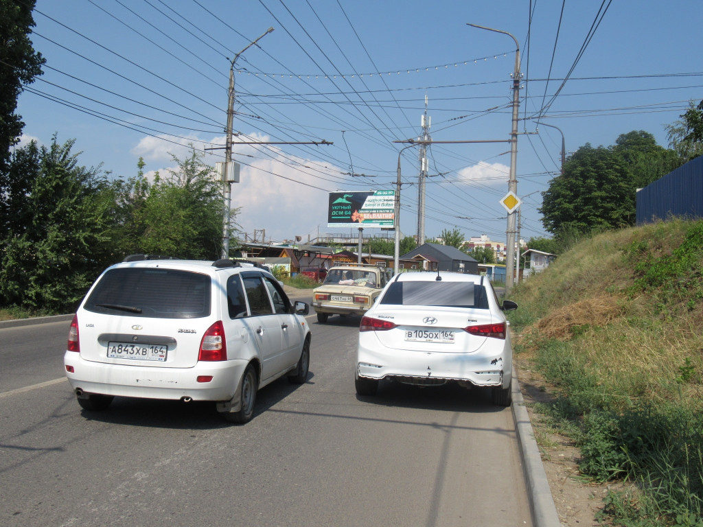 Фотография рекламного носителя, тип: Билборд 3x6, адрес: Панфилова ул. Х Крылова ул., Саратов, Саратовская область, Россия. Сторона Б №819276