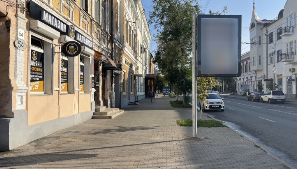 Фотография рекламного носителя, тип: Панель-кронштейн, адрес: Куйбышева ул., д.54, Самара, Самарская область, Россия. Сторона В №1079812