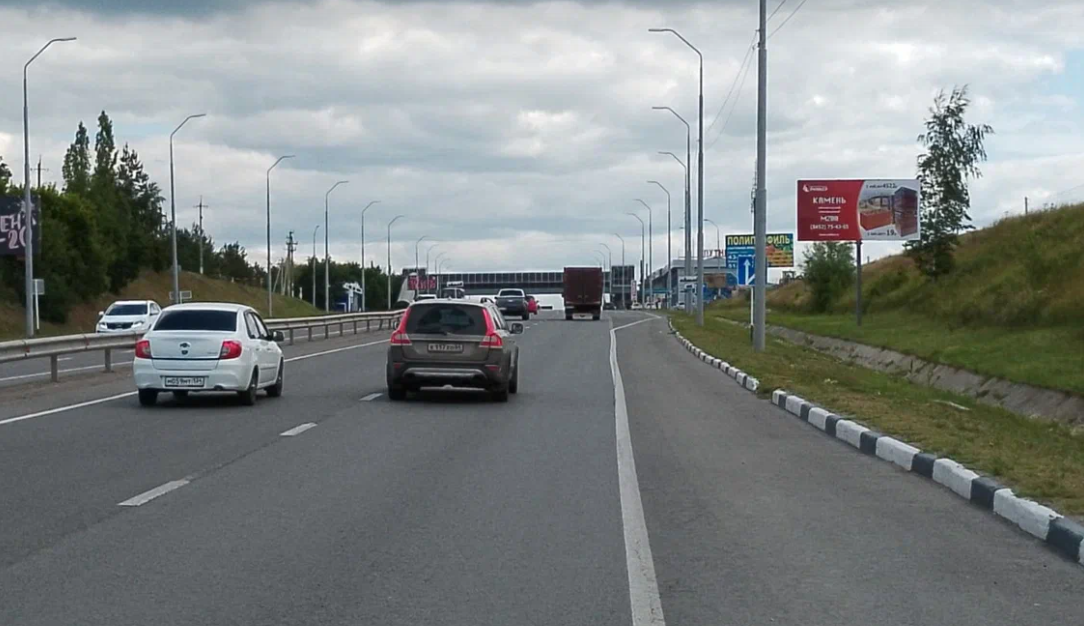 Фотография рекламного носителя, тип: Билборд 3x6, адрес: Усть-Курдюмское ш. Х Гусельский мост, поз.1, Саратов, Саратовская область, Россия. Сторона А №834604