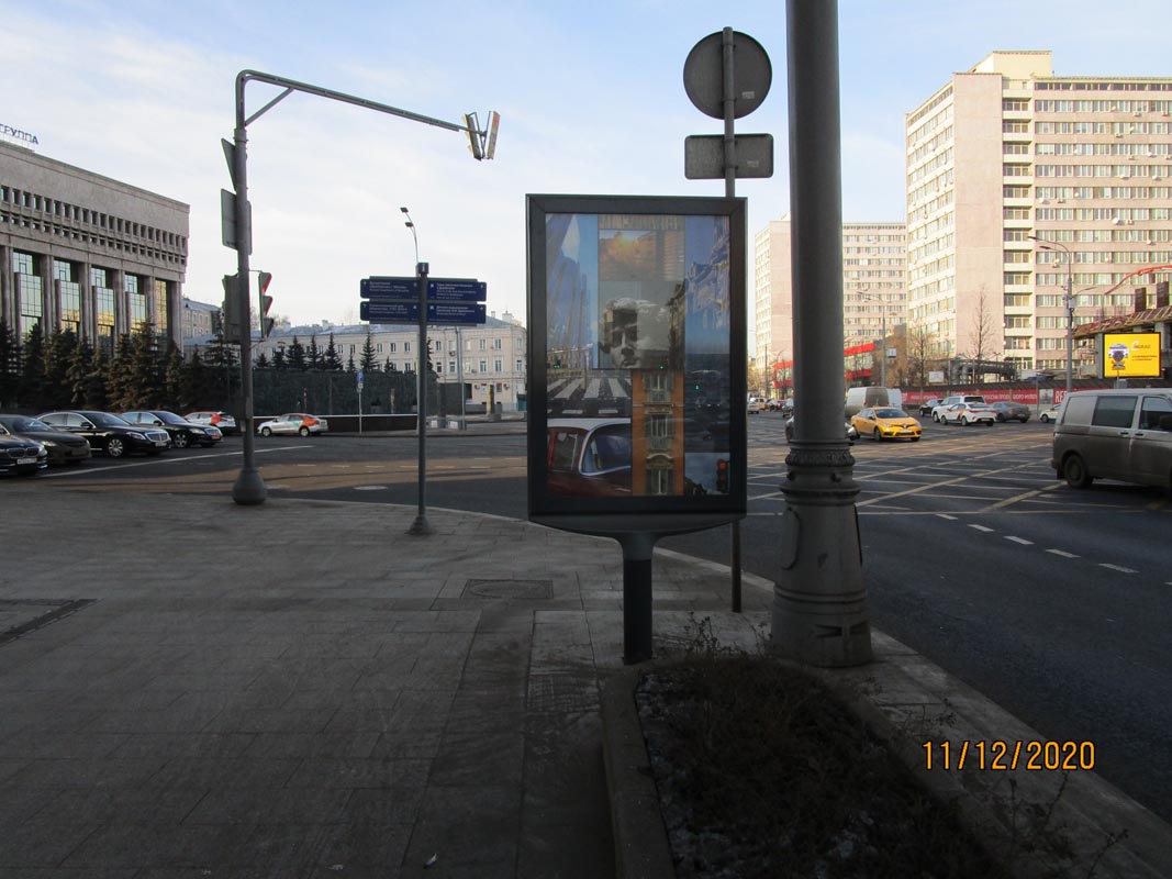 Фотография рекламного носителя, тип: Ситиформат 1.8x1.2, адрес: Садовая-Спасская ул., д.18, стр.1, Москва, Россия. Сторона В1-В5 №849516