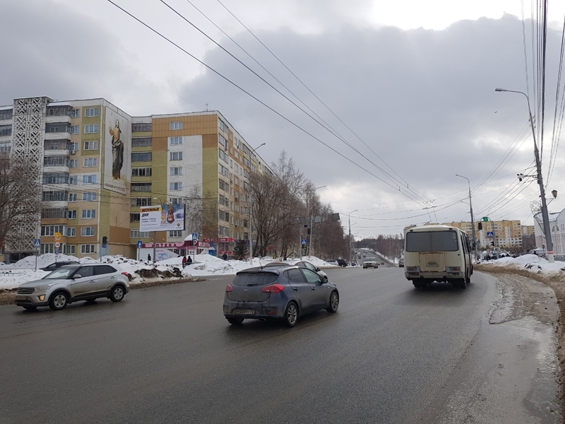 Фотография рекламного носителя, тип: Билборд 3x6, адрес: Коваленко ул. Х Воинова ул., Саранск, Республика Мордовия, Россия. Сторона Б №724354