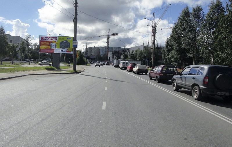 Фотография рекламного носителя, тип: Билборд 3x6, адрес: Советская ул. Х Маяковского ул., Архангельск, Архангельская область, Россия. Сторона Б №667657