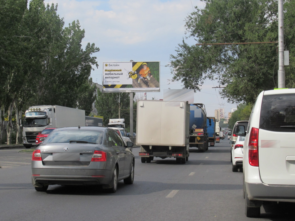 Фотография рекламного носителя, тип: Билборд 3x6, адрес: 64-й Армии ул., д.59, Волгоград, Волгоградская область, Россия. Сторона A1 №1042316