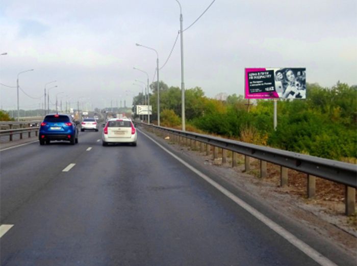 Фотография рекламного носителя, тип: Билборд 3x6, адрес: Муромское ш., напротив Быстрецкая ул., д.20, корп.3, Рязань, Рязанская область, Россия. Сторона A №1068618