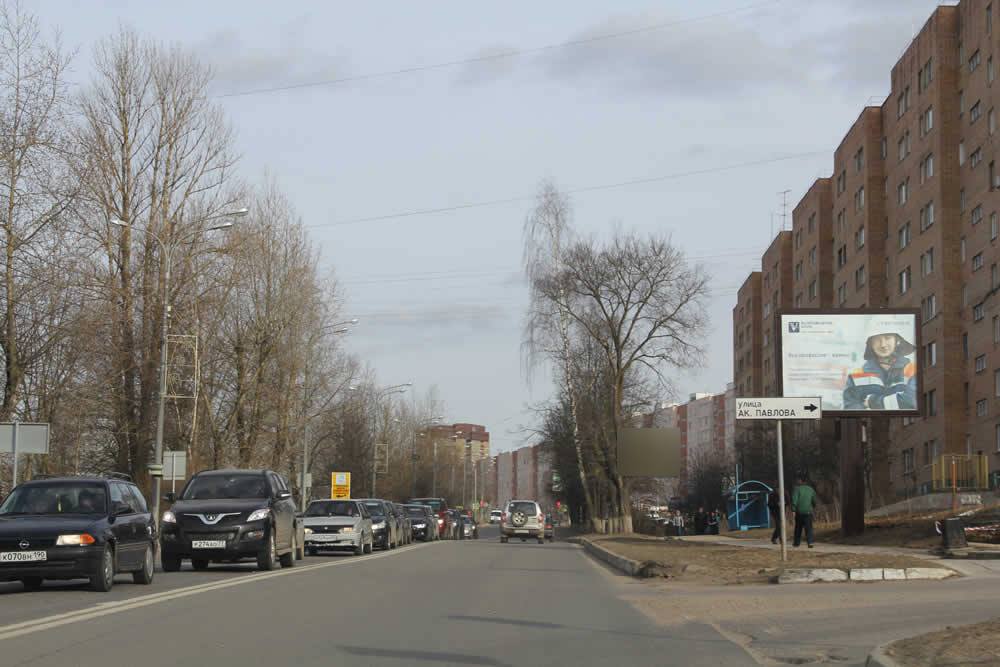 Фотография рекламного носителя, тип: Ситиборд 2.7x3.7, адрес: Мира ул., д.4, Можайск, Московская область, Россия. Сторона А1-A5 №510860