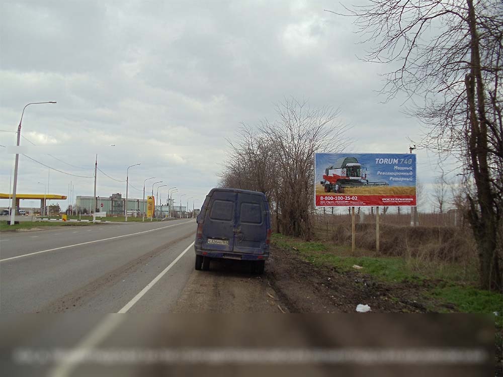 Фотография рекламного носителя, тип: Билборд 3x6, адрес: Стародеревянковская-Ленинградская-Кисляковская а/д, 34 785м, Краснодарский край, Россия. Сторона А №396738