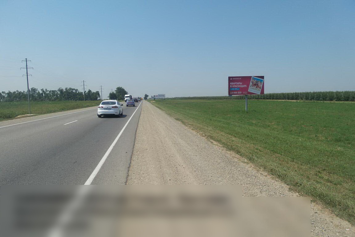 Фотография рекламного носителя, тип: Билборд 3x6, адрес: Краснодар-Темрюк а/д, 76 755м, Славянск-на-Кубани, Краснодарский край, Россия. Сторона A №499029