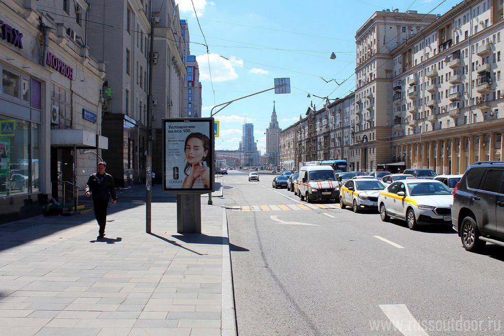 Фотография рекламного носителя, тип: Ситиформат 1.8x1.2, адрес: Краснопрудная ул., д.20, Москва, Россия. Сторона Б №557309