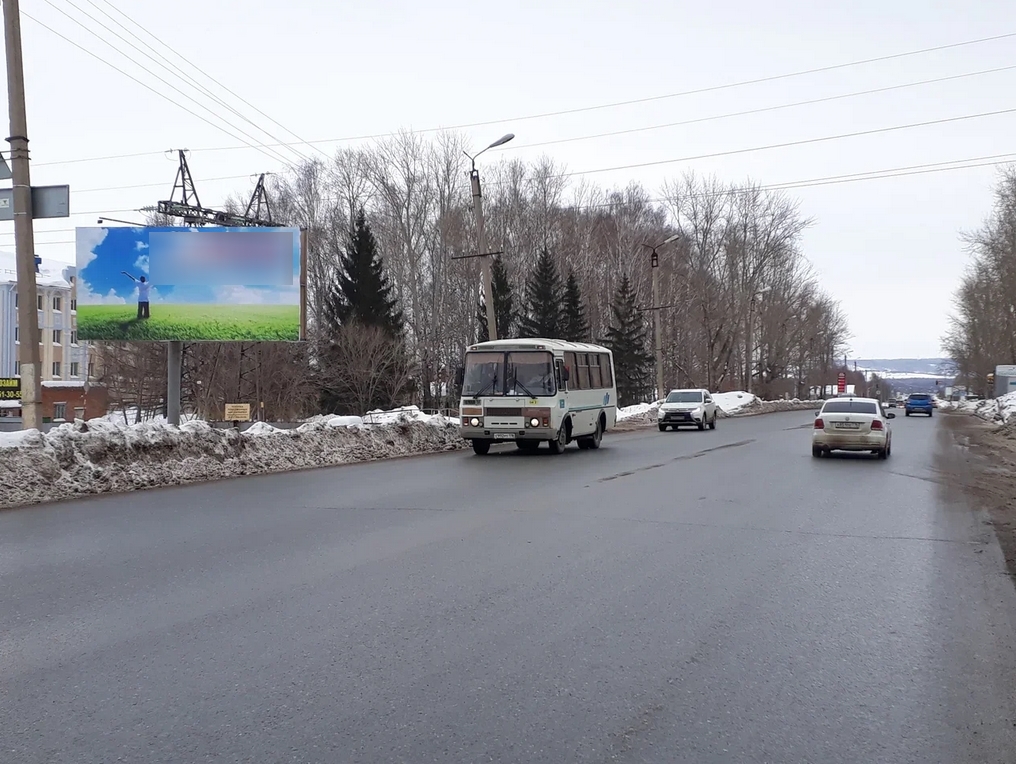 Фотография рекламного носителя, тип: Билборд 3x6, адрес: Фахретдина ул., д.55, Альметьевск, Республика Татарстан, Россия. Сторона B №847722
